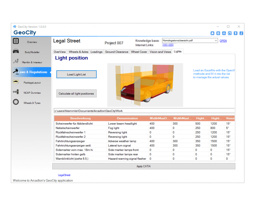 Arcadlon Geocity - BodyModeler Light position